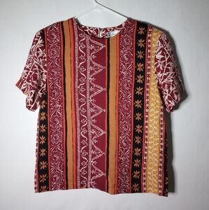 Diane Gilman top with shoulder pads size  small